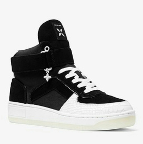 Michael Kors Shoes - 💎NWOB Michael Kors B&W High-top Sneakers